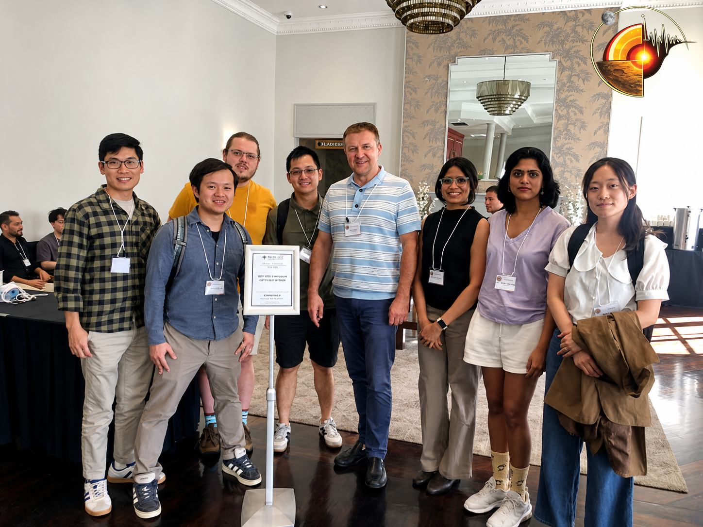 Members of the Echoes from the Planetary Cores team at the 19th SEDI Symposium